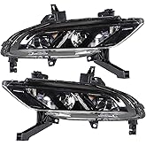 marddpair Left & Right Fog Lights Assembly Replacement for 2016-2019 Nissan Maxima Driving Lamps Fog Lights (Driver & Passenger Side)
