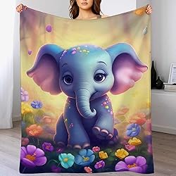 citari Elephant Blanket Elephant Gifts for Girls
