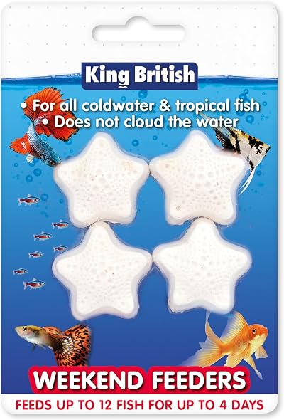 King British Weekend Feeders 4 Pack For Coldwater & Tropical Fish