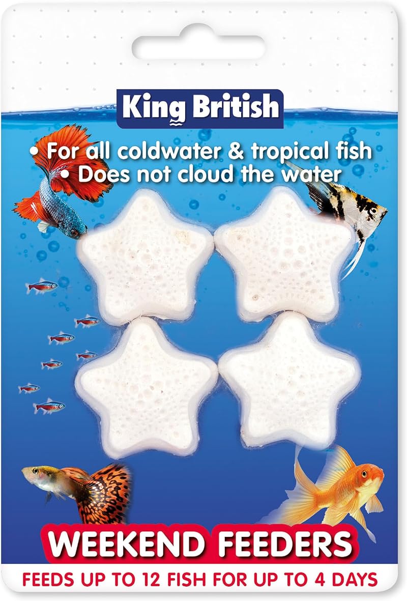 King British Weekend Feeders 4 Pack For Coldwater & Tropical Fish
