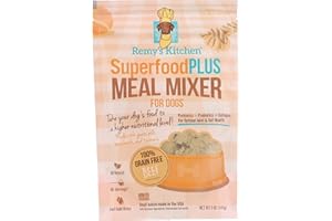 Remy’s Kitchen SuperfoodPLUS Meal Mixers for Dogs Beef, 5 oz Dog Food Topper, Probiotics, Prebiotics, Joint and Gut Health. Bone Broth Gravy Topper for Dry Food - Picky Eaters, Large & Small Breeds