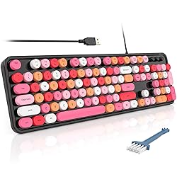 MOFII Computer Keyboards Wired, Plug Play USB Full