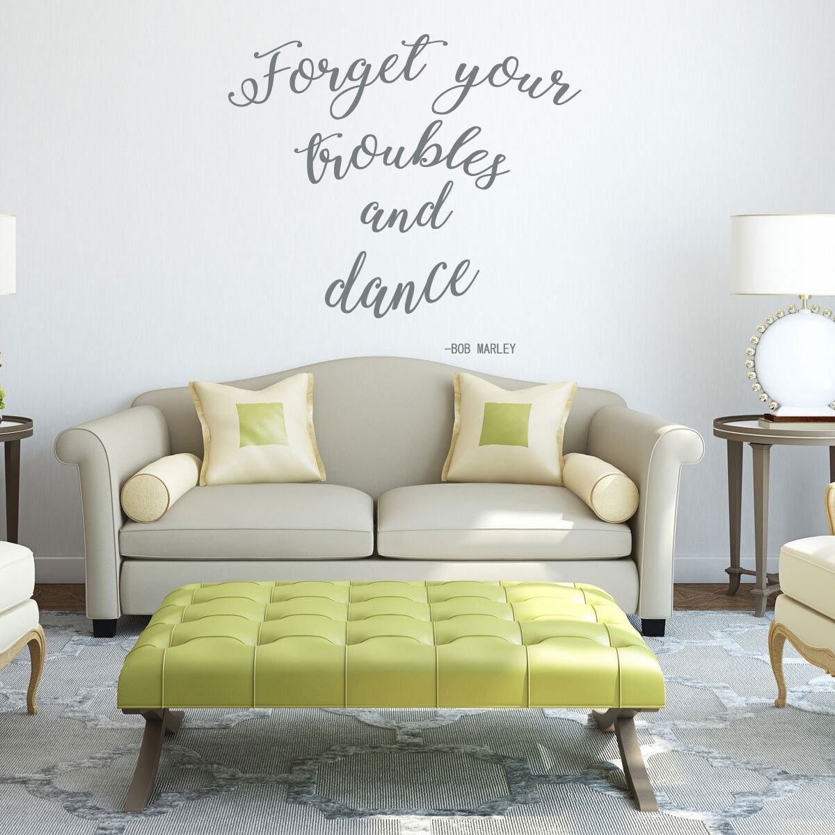 Amazon Com Bob Marley Wall Decal Forget Your Troubles And