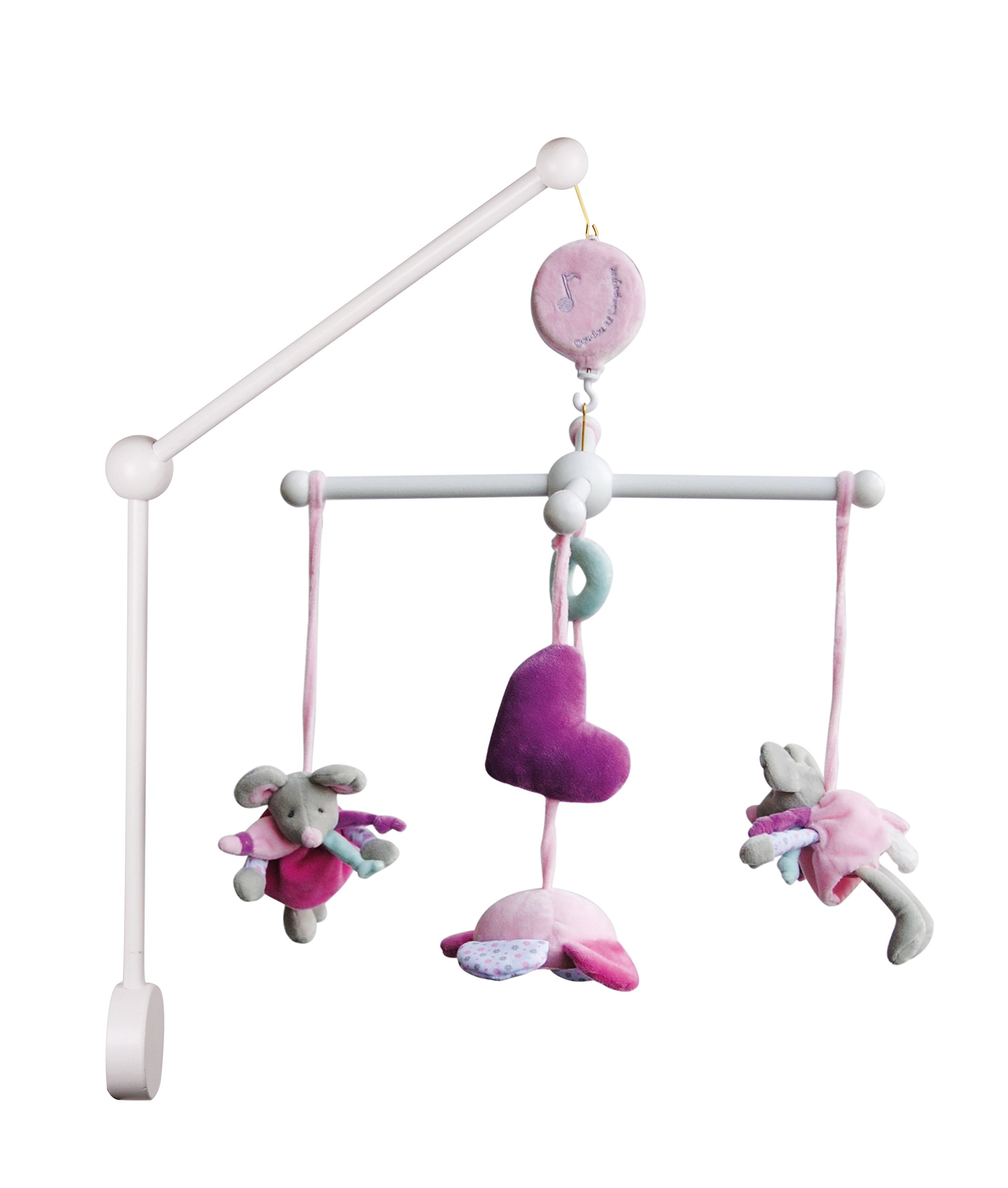 Doudou et Compagnie Dc2938 Wooden Music Mobile - Pearly