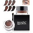 Eyebrow Pomade Waterproof, Tinted Brow Gel Cream with Brush, High-pigmented 24 Hour Wear, Smudge Proof &Sweat-proof, Super Creamy Eyebrow Pomade Filling & Shaping Brows for Women - Soft Brown