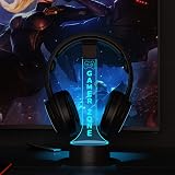 YuanDian RGB Light Up Headphone Stand 16 Colors LED Headset Holder for Gamers view 5