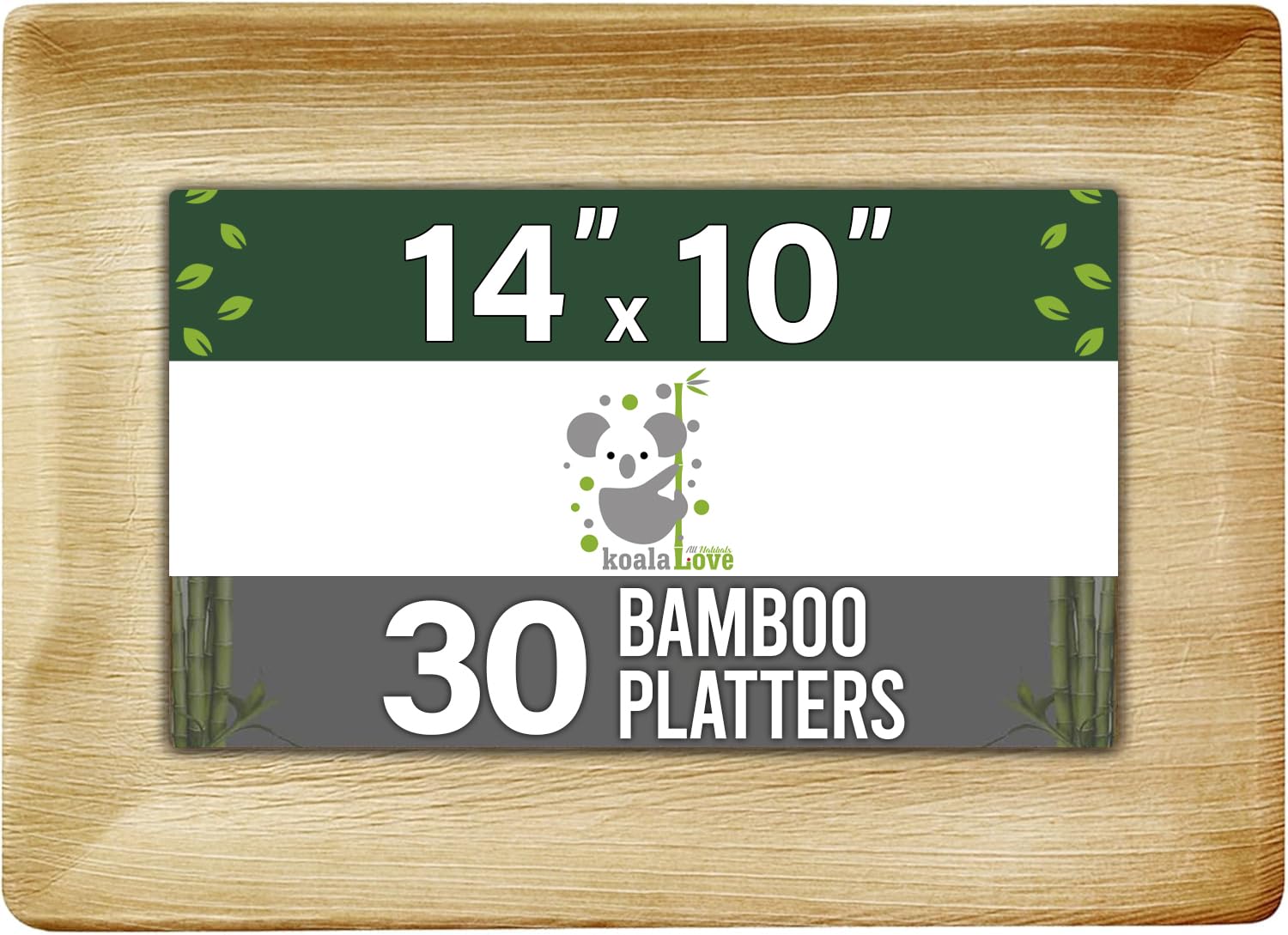 Palm Leaf Platters, 100% Compostable Disposable