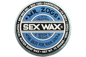 Mr Zogs Original Sexwax - Tropical Water Temperature Pineapple Scented (Aqua-Blue Color)