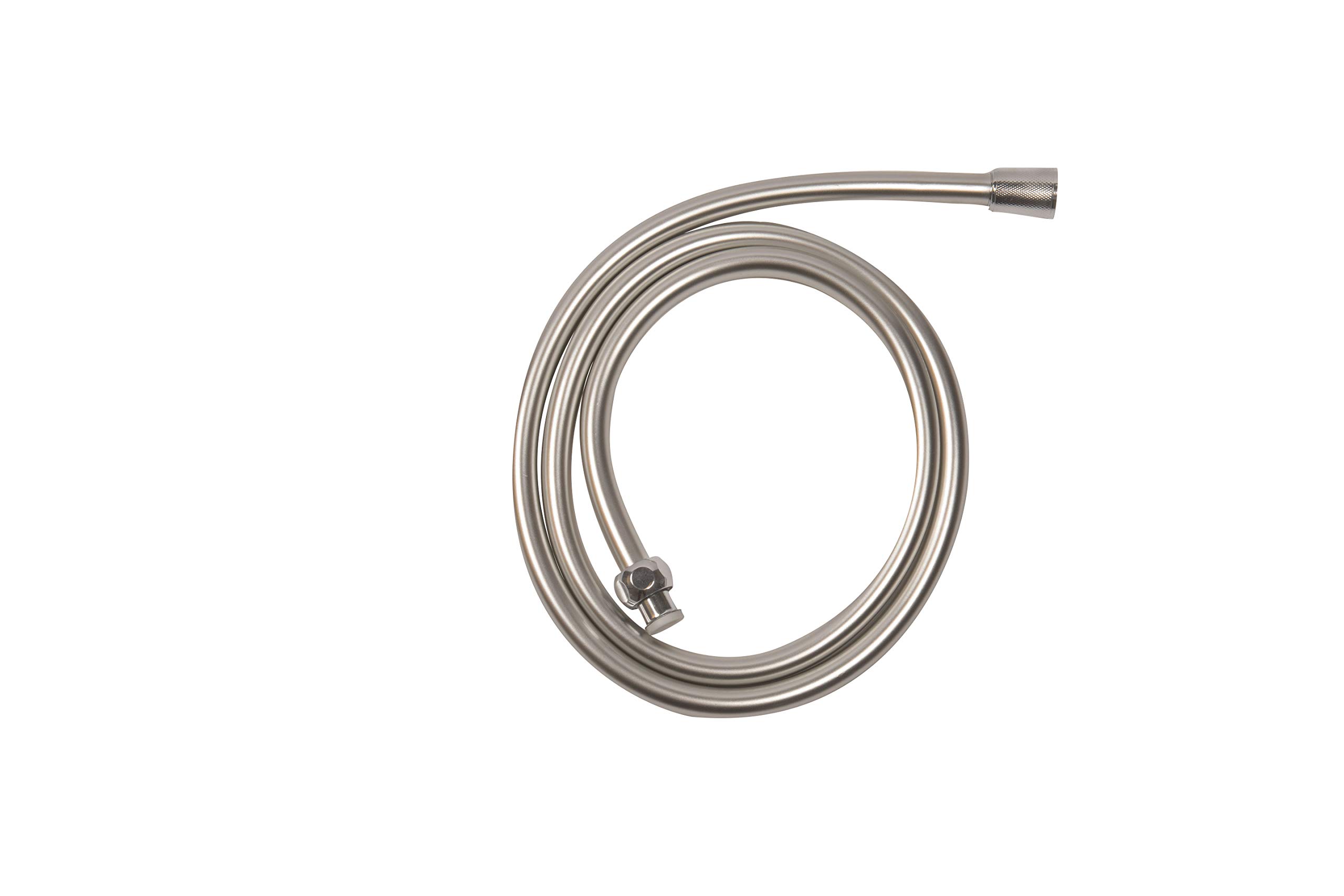 Croydex Amalfi Flexible PVC Shower Hose - Silver 1.5m Replacement Hose, Universal Fittings, Standard Bore, Suitable for Electric or Mixer Showers