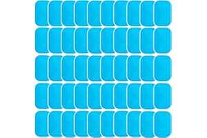KASBEE ABS Gel Pads, 50PCS Muscle Stimulator Pads Replacement for Ultimate Muscle EMS Toner Abdominal Belt Belly Thigh Flab Arm Leg Waist Workout Trainer Machine