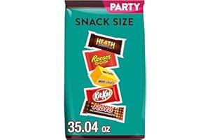 HERSHEY'S Hershey Assorted Flavored Snack Size, Halloween Candy Party Pack, 35.04 oz