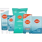 Lume Skin Care Gift Set for Women, Whole Body Deodorant Starter Pack - Smooth Solid Stick, Invisible Cream Tube, Acidified Body Wash Mini & Deodorant Wipes - Aluminum Free Odor Control (Unscented)