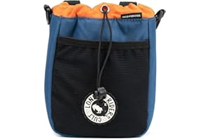 ULAC NEO PORTER C-HOLD+ Bike Feed Bag for Top Tube, Handlebar, Stem and Saddles (Navy-Orange)