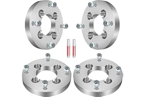 GDSMOTU Wheel Spacers, 4x110 to 4x156 for Suzuki for Quadsport 250 1989-1990 for Suzuki for Eiger 400 2002-2007, 1 Wheel Adapters & Spacers with 12x1.25 Studs 74 mm Bore 4Pcs Silver