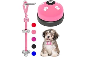 KEXIAVA 2 Pieces Dog Bells Potty Training, Dog Doorbell for Training Bell for Dog to Ring to go Outside Puppy Training Door B