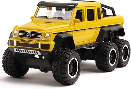 Amazon Com Vokodo Luxury Model Truck 6x6 Off Road Suv 1 32 Scale G63 With Opening Doors Lights And Sounds Realistic Toy Vehicle Kids Exotic Car Freewheel Great Gift For Children Boys Girls Toddlers Toys