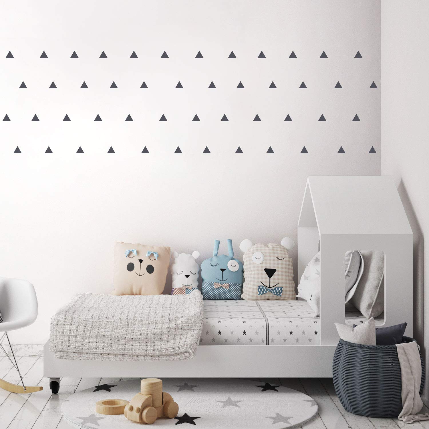 Triangle wall stickers | Lots of colours options available | Perfect for a baby's nursery or child's bedroom