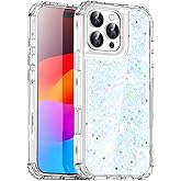 AICase for iPhone 16 Pro Max Case Bling Glitter for Women Girls Cute Shiny Sparkle,3 in 1 Heavy Duty Durable 3-Layer Military Grade Shockproof/DropProof Protective Cover for iPhone 16 Pro Max 6.9"_3