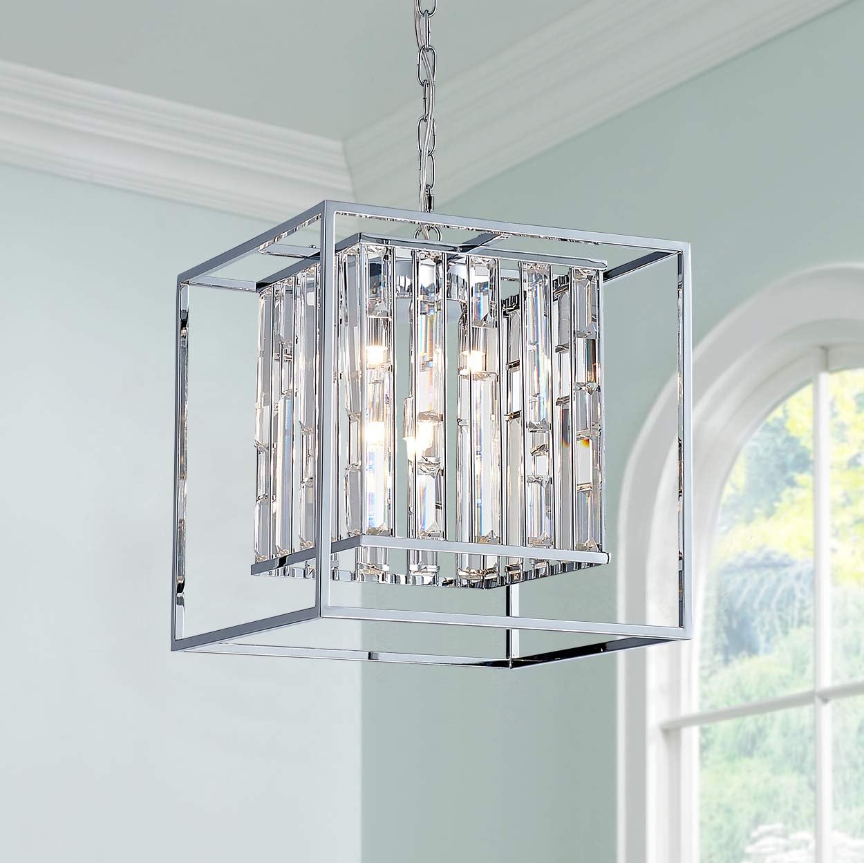 bestier modern crystal raindrop drum