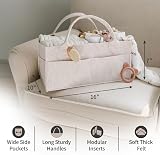 PUTSKA Baby Nappy Caddy Organizer Extra Large Mocha 41x25x18 cm view 3