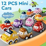 SYHLN 12-Piece Pull Back Toy Cars Set with 2 in 1 Play Mat Storage Bag view 7