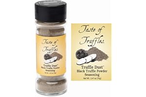 TASTE OF TRUFFLES Truffle Dust® Seasoning, Truffle & Mushrooms Powder Seasoning, Truffle Gourmet Food Condiments Vegan and Vegetarian Friendly (Black Truffle, 2.47oz (70g))