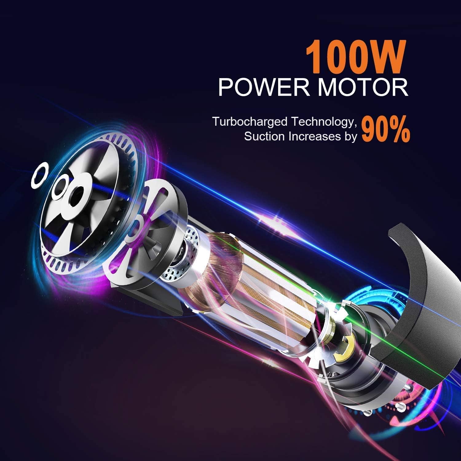 Handheld Vacuum, 8KPA Wet & Dry Cordless Hand Vac with Detachable Battery Storage Dock and HEPA Filter Lightweight Vacuum for Car and Home -