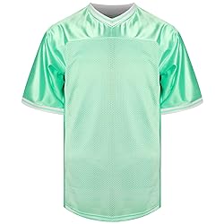 Blank Football Jerseys Mesh Athletic Football Shirt