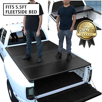 Amazon Com Dna Motoring Ttc Hard 001 Truck Bed Top Hard Solid Tri Fold Tonneau Cover Automotive