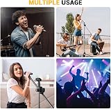 Ohuhu Microphone Stand Tripod with Boom and Clips Adjustable Lightweight view 8