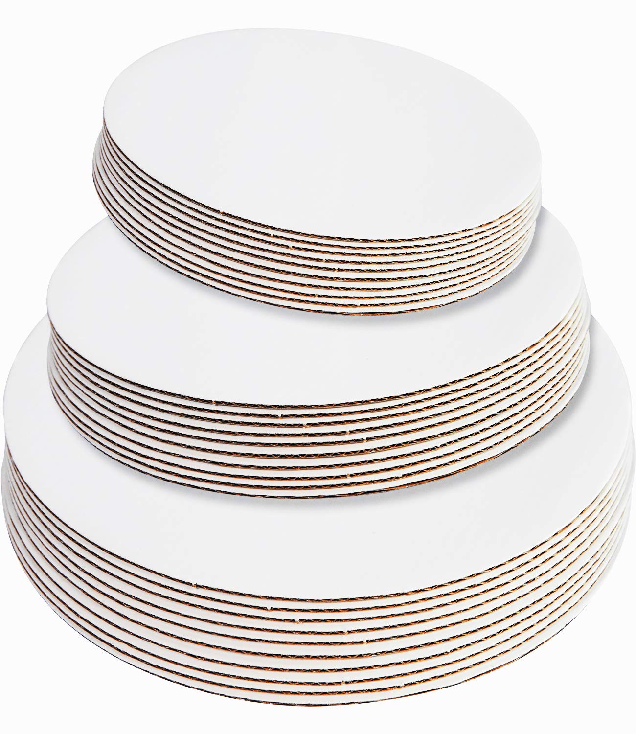 Photo 1 of ****SIMILAR ITEM***
ONE MORE 30-Pack White Cake Board Rounds,Circle Cardboard Round Base 6,8 and 10 inch, Disposable Coated Cake Plate 10 of Each Size