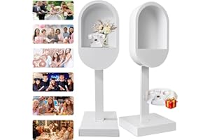 ROOMEDAL Audio Guest Book Phone Booth Stand, Romantic Metal Audio Guestbook Telephone Booth for Wedding Birthdays Party Graduation Baby Shower Retirement Special Occasions Decoration