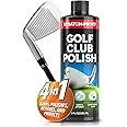 FORTIVO Golf Club Polish for Golf Strength Training - Groove Cleaner, Rust Remover for Metal, Zinc, Aluminum, Steel, Easy to Use Club Cleaner, Instant Rust, Scuff and Stain Remover - 8oz