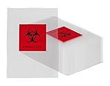 AMZ Biohazard 3 Wall Specimen Bags 8 x 10. Pack of