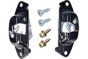 Set of 2 Left & Right Tailgate Latch Lever with Striker Bolts Rear Gate Lock Latch Compatible with 1999-2007 Chevy Silverado 