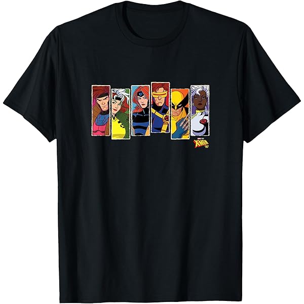 X-MEN Tシャツ、メモ帳 Marvel Original X-men Mutants Classic Retro Comic T-shirt, Marvel