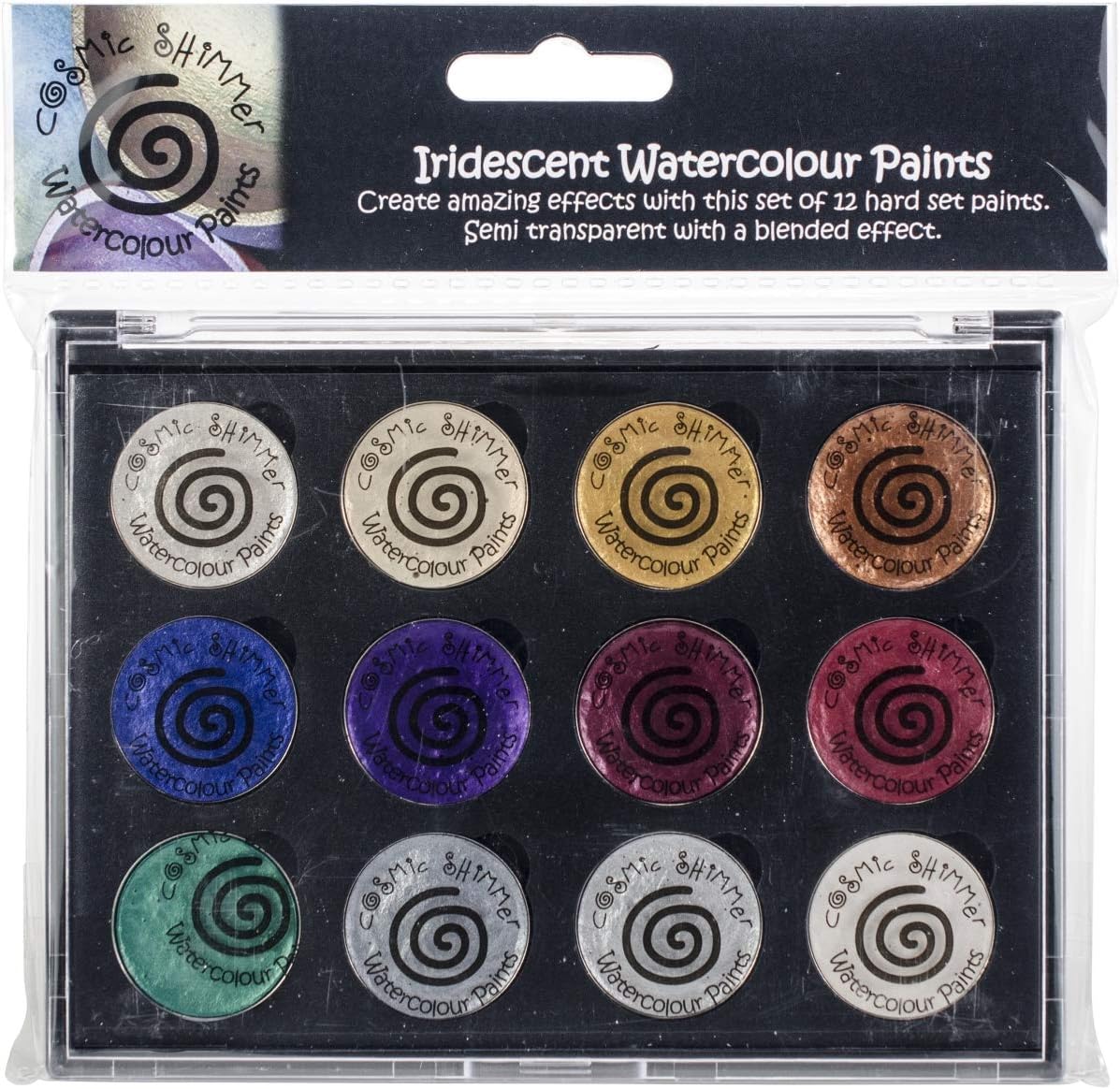 Creative Expressions CSIWPST7 Cosmic Shimmer Iridescent Watercolor Palette Set - Christmas