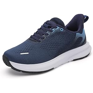 JOINFREE Women's Wide Width Walking Shoes Slip-On Comfort Fashion Sneakers | Breathable Knit Upper Lightweight Design Soft Cu