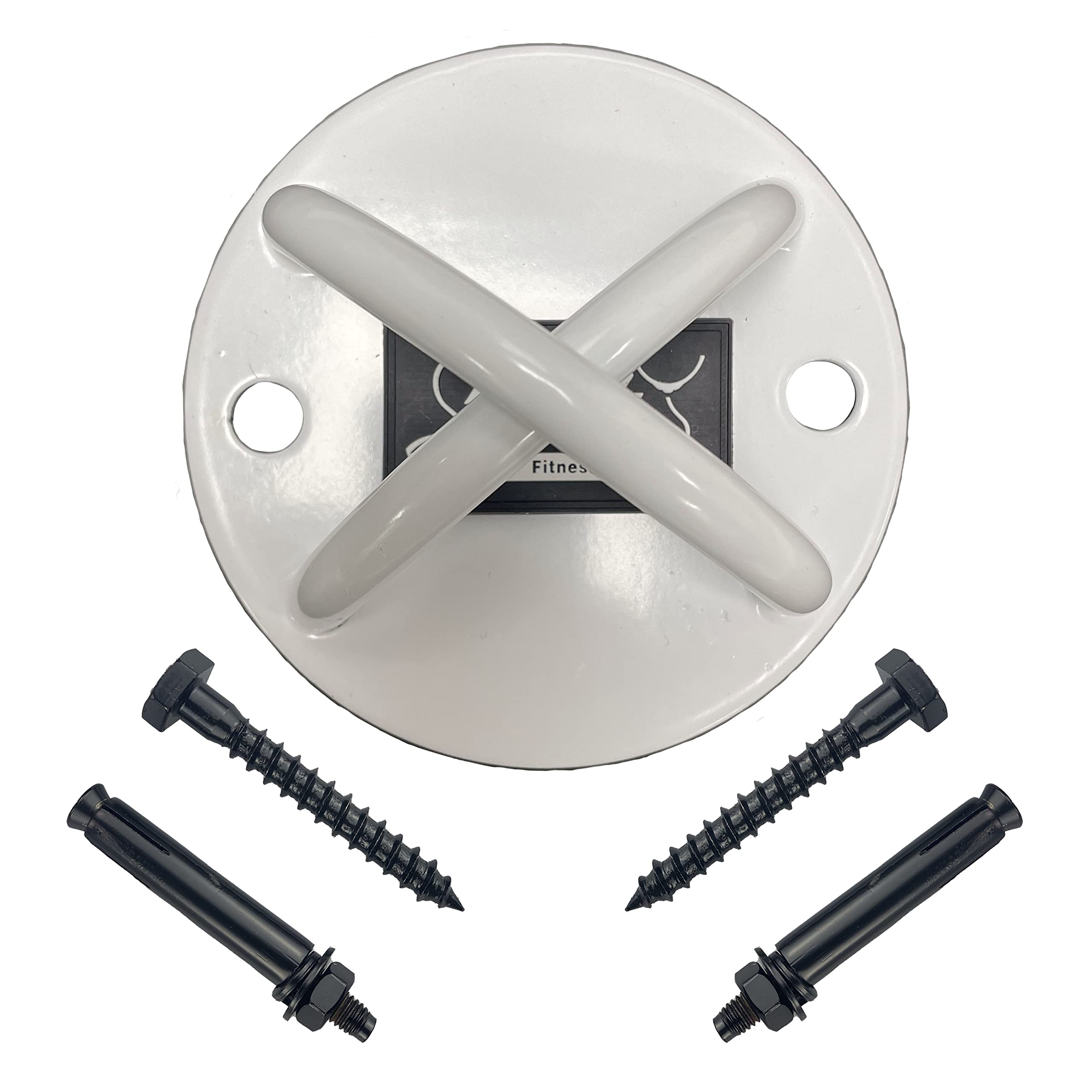 PROTONE suspension strap trainer wall/ceiling mount for use with suspension strap trainer/resistance bands/bodyweight strength training (White)