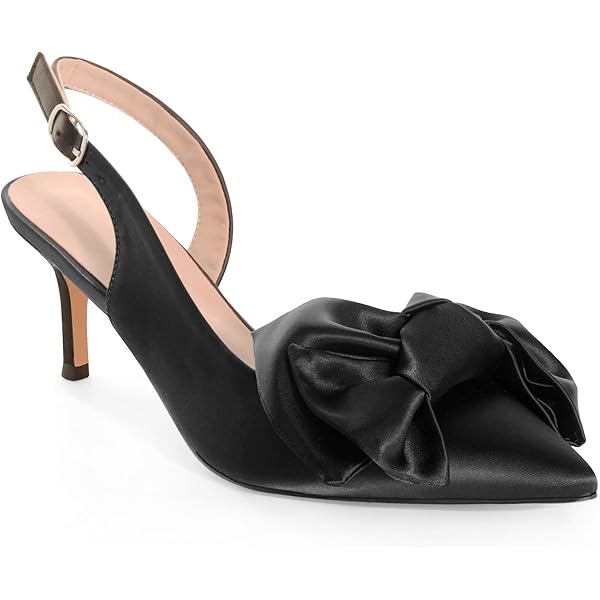 靴 Pointed Sling Back Mules Amazon.com | ZSpzx Heels for Women Pointed Toe Closed Toes
