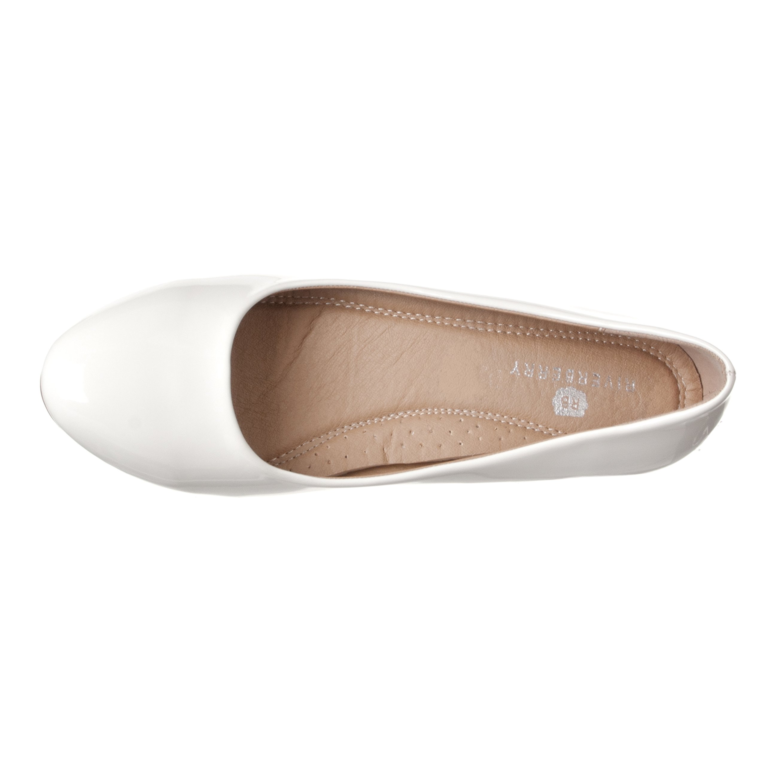 Riverberry Women's Alice Low-Height Round Toe Wedge Pumps - Image 4