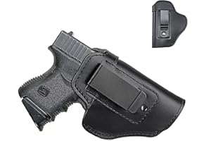 IWB Leather Holster for Inside Waistband Concealed Everyday Carry Fits Gl0ck 17 19 21 22 31 45 48 49 Gen 3-5 and Similar