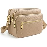 Medium Nylon Crossbody Bags for Women Trendy Crossbody Purses Travel Large Cross Body Bag Quilted Purse