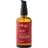 Trilogy Pure Plant Body Oil, Nourishing Rosehip Blend, 3.38 Fl Oz | Fast-absorbing, fragrance-free body moisturizer with Sweet Almond &amp; Apricot Oils, for scars, stretch marks &amp; massage