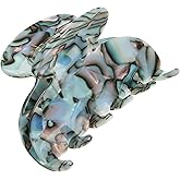 France Luxe Small Couture Claw Clip, French Classic, Handmade Hair Clips for Women With Thin or Fine Hair, Strong Hold With Gentle Grip, Lightweight, Women’s Hair Accessories, South Sea Faux Shell