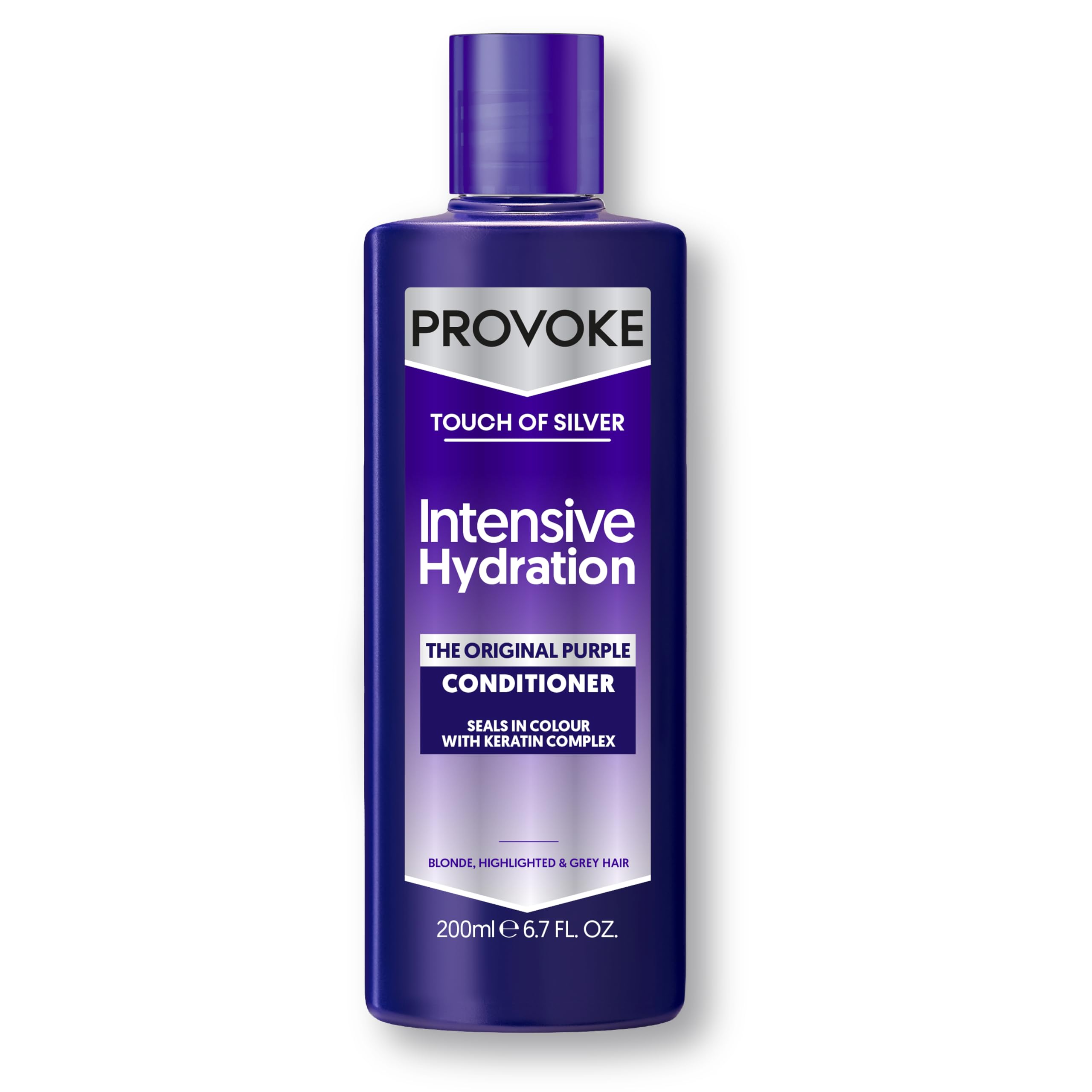 PROVOKE Touch of Silver Intensive Conditioner - for Blonde, Platinum, White or Grey Hair - 200 ml