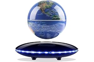 RUIXINDA Levitating Globe,Cool Gadgets Magnetic Globes Floating Globe World Map Office Decor with LED Light Base,Cool Tech Gift for Men Father Boys Boss