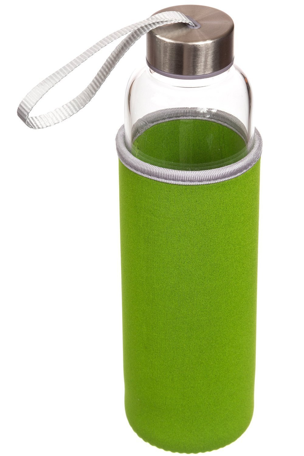 ShopAIS 420Ml Borosilicate Glass Green Tea Bottle Nylon Sleeve With Tea