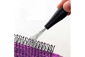 1Pc Comb Hair Brush Cleaner Plastic Handle Cleaning Brush Remover Embedded Beauty Tools Cleaning Products Cleaning Supplies