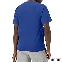 Champion Men's Classic Jersey Script T-Shirt, Surf